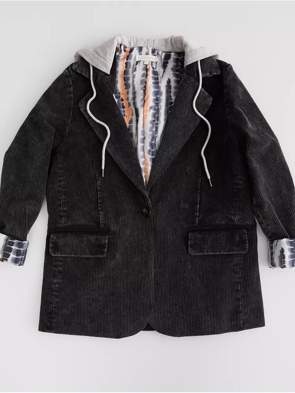NWT gilded intent Corduroy Blazer with Hoodie Lining - Picture 1 of 3